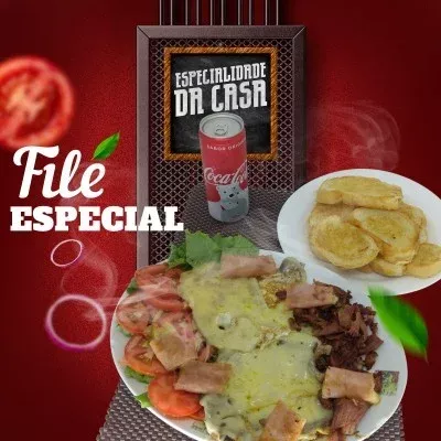 Lanches no prato